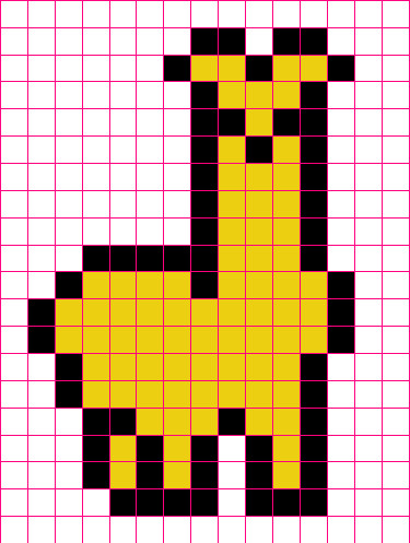 Golden Llama Cross Stitch Pattern