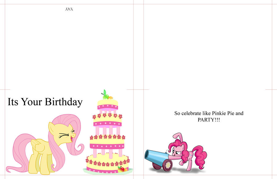 My Little Pony Birthday Card