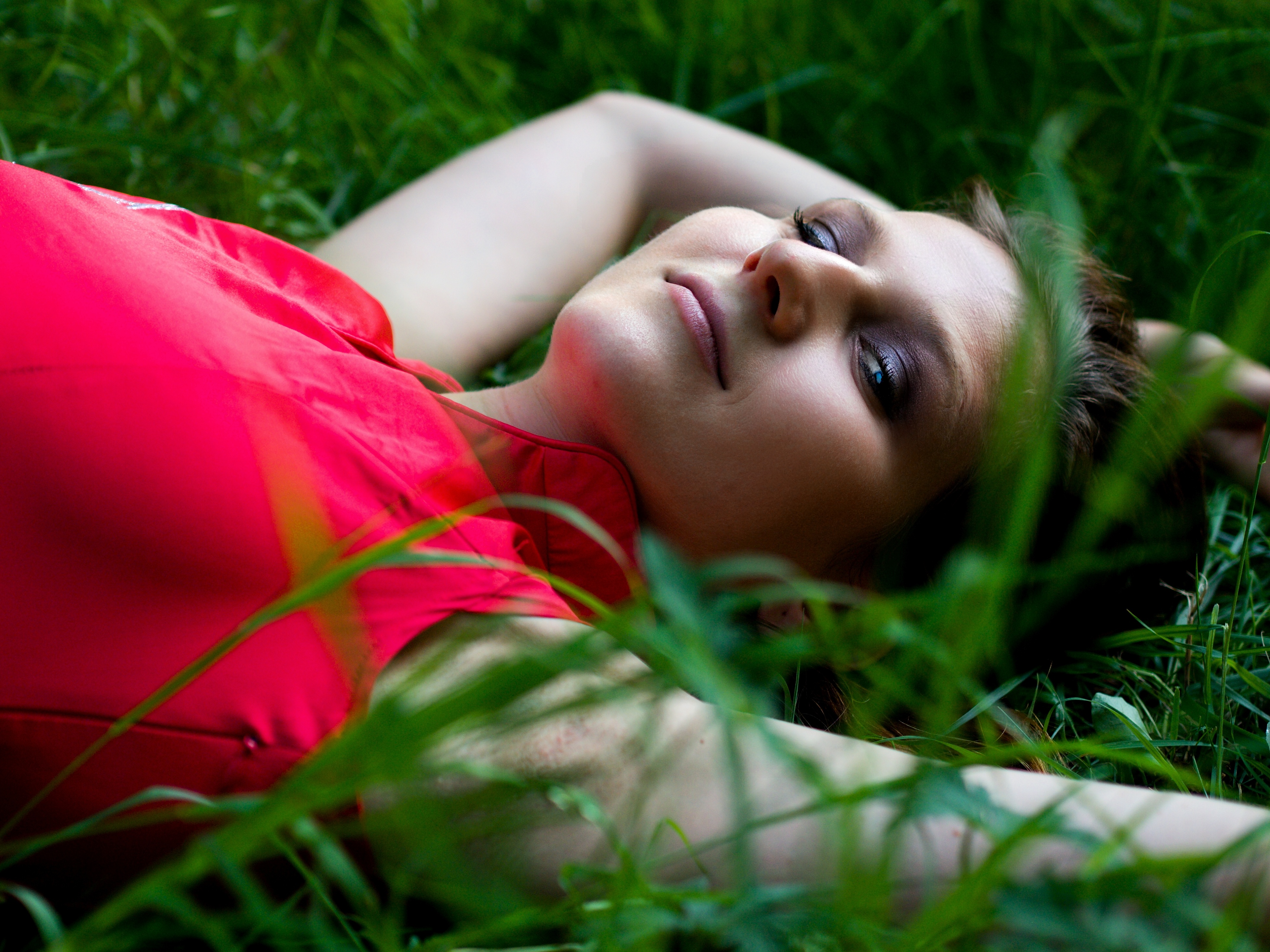 Woman in the grass