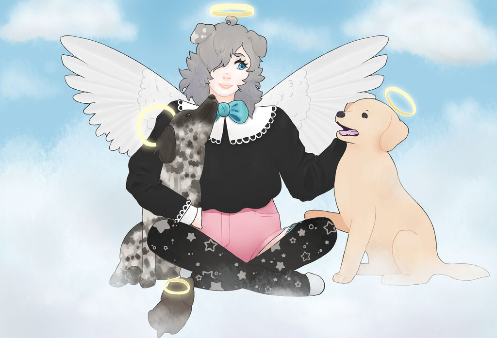 All Dogs Go To Heaven by tesstriestoart