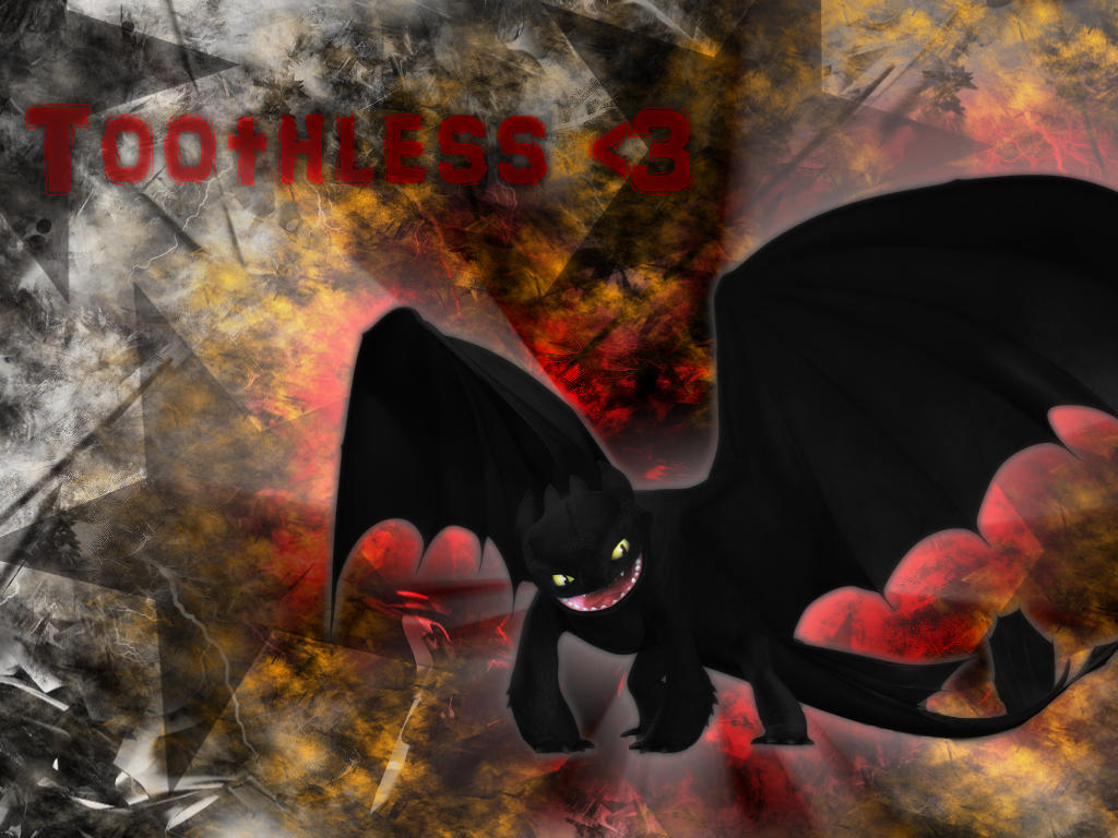 Fiery Toothless : Fullscreen by applejackles on DeviantArt