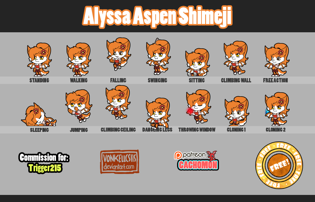 Alyssa Aspen Shimeji | COMMISSION