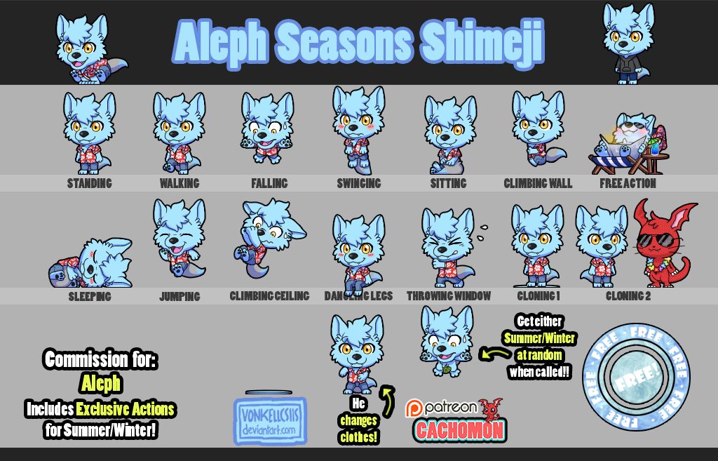 Aleph Shimeji | COMMISSION