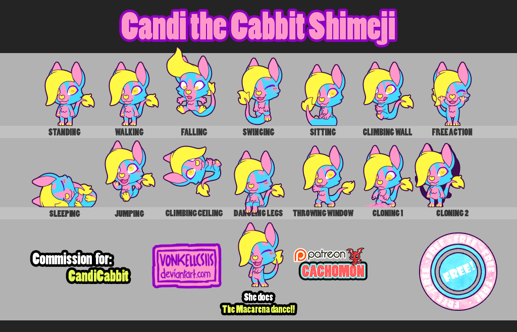 Candi the Cabbit Shimeji | COMMISSION