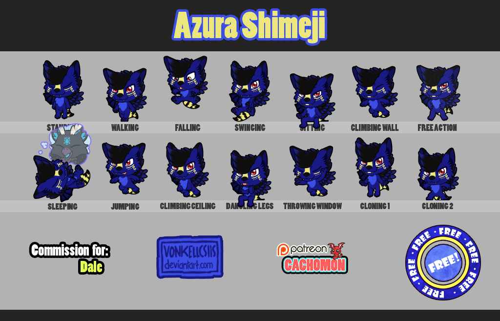 Azura Shimeji | COMMISSION