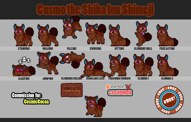 Cosmo the Shiba Inu Shimeji | COMMISSION