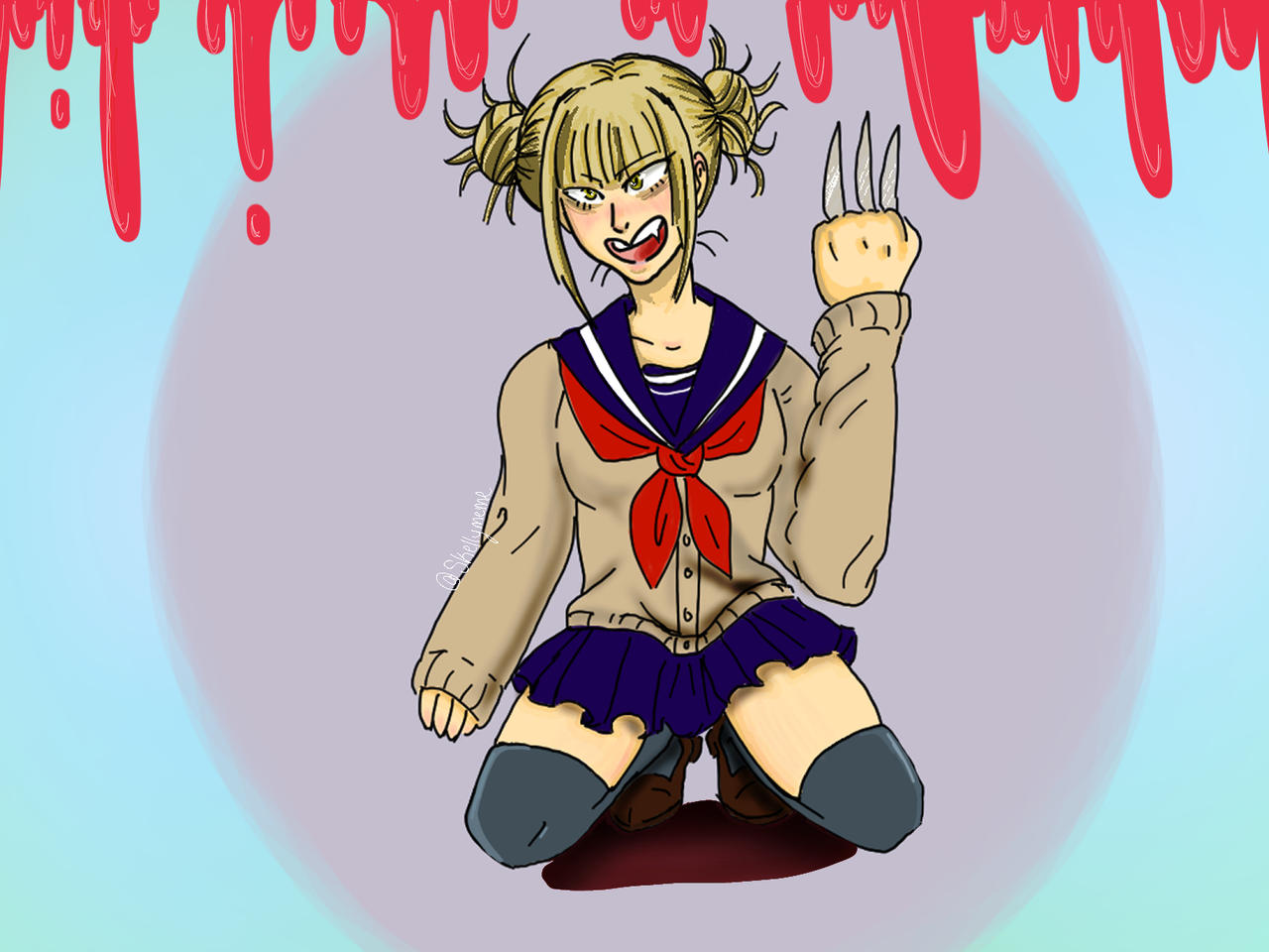 Toga himiko w/ reference by Skellymeme on DeviantArt