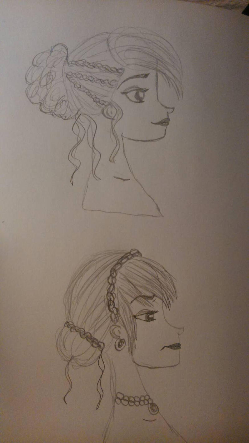 Updo Drawing Color Updos by Anna-Wolf17 on DeviantArt