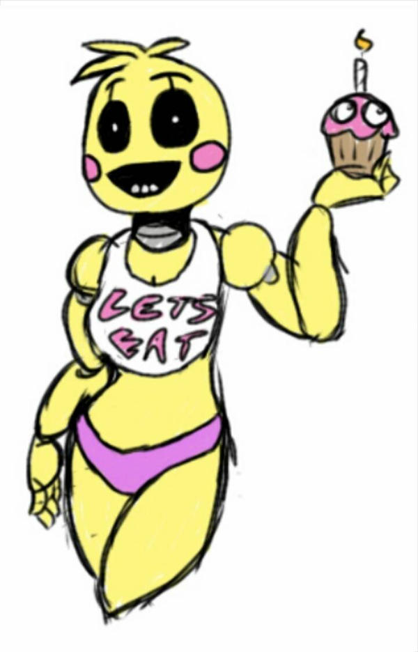 toy chica drawing.