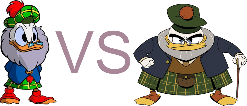 Graphic comparison: Flintheart Glomgold