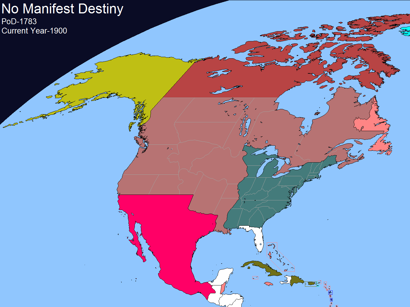 Manifest Destiny has no limits” : r/imaginarymaps