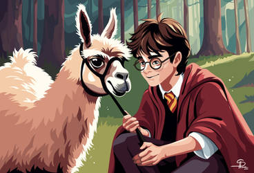 DeviantArt Llama and Harry Potter