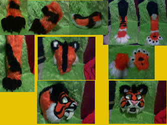 Tribal Partial Tiger Fursuit semi-Customisable!