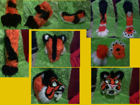 Tribal Partial Tiger Fursuit semi-Customisable!