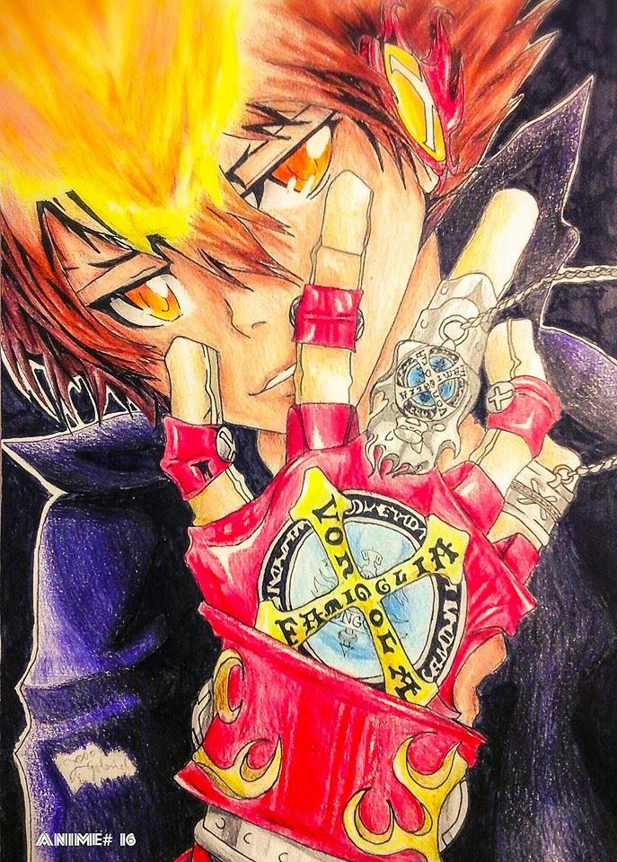 Tsuna ( katekyo hitman reborn) Drawing - Anime# 16