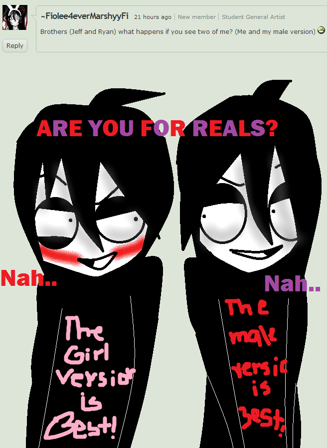 Jeff The Killer is real! :o by LeGreekTroll on DeviantArt