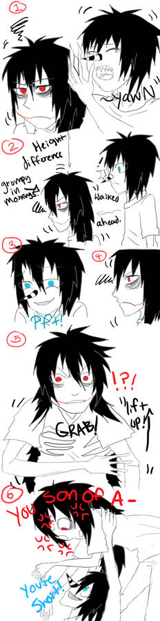 Laughing Jack and Jeff The Killer-'Short' comic.