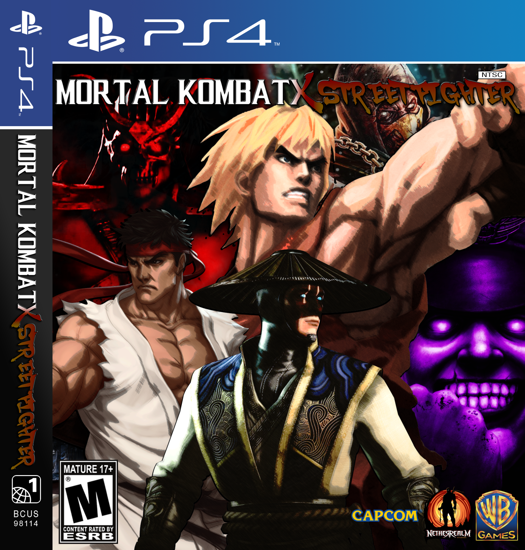 Street Fighter VS Mortal Kombat PlayStation 3 Box Art Cover by