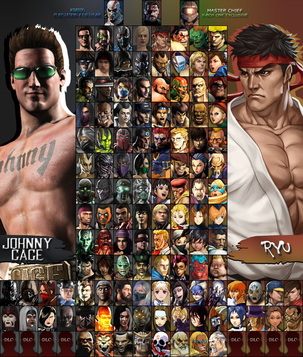 Mortal Kombat X Street Fighter Roster (I-VI) by xXKyraRosalesXx on ...
