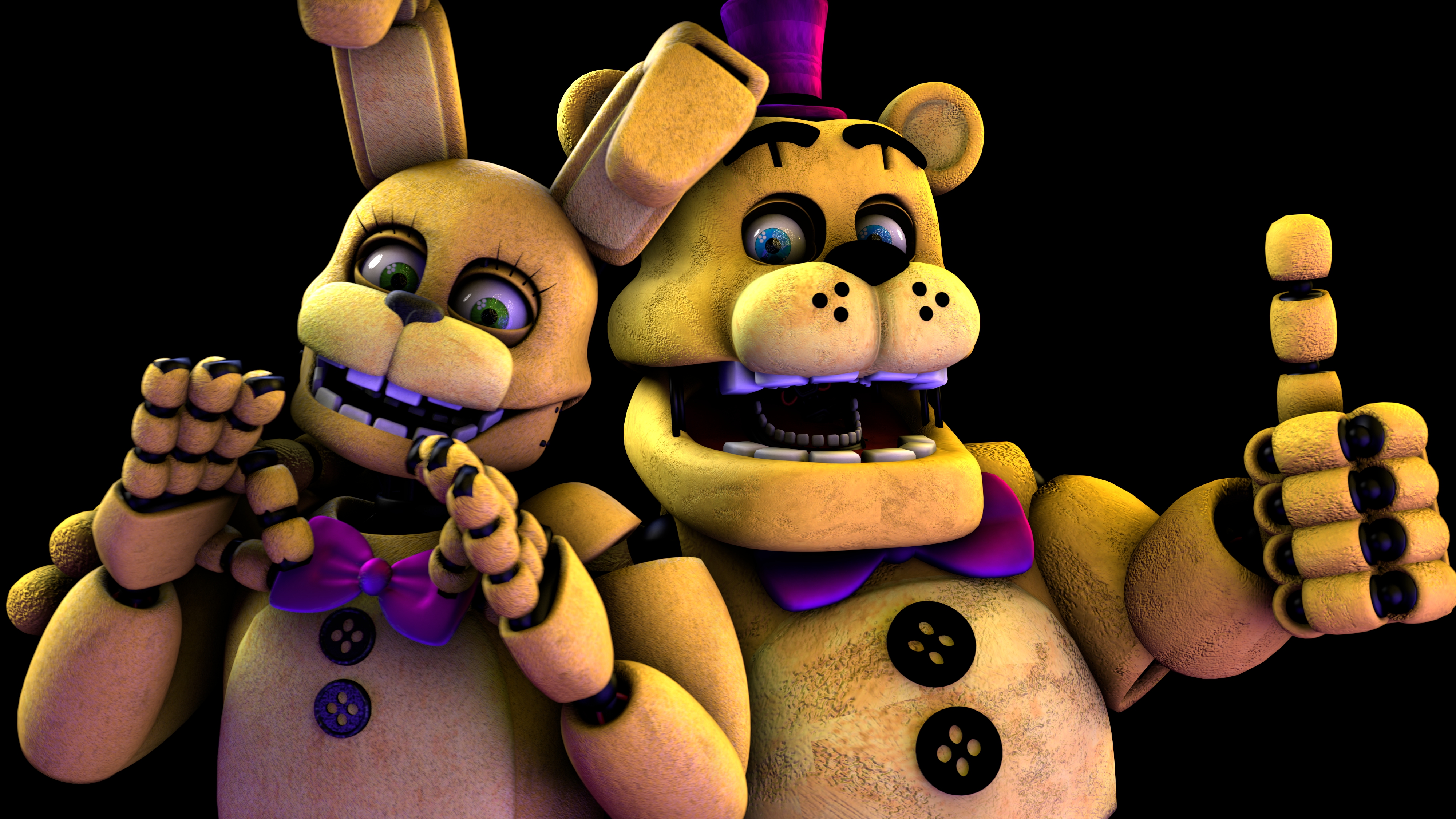 Fredbear and spring bonnie by fnafking1987x on DeviantArt