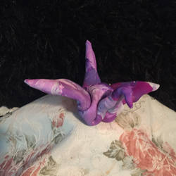 Marbled Purples Origami Crane by Liessa-Schwarz