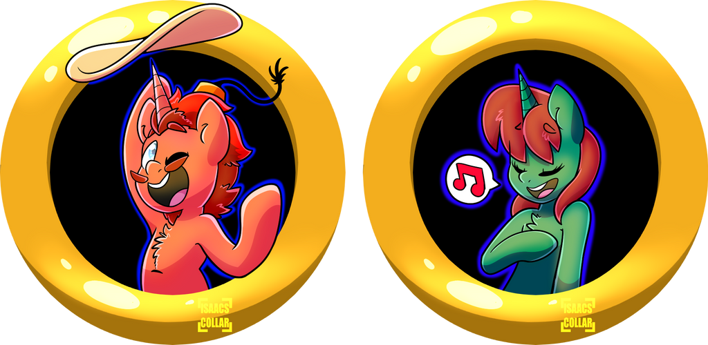 [Comm] Joey and Tanya Badge Set