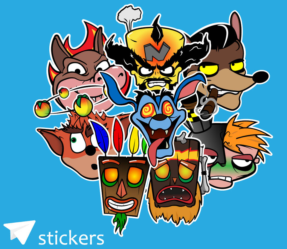 Crash Stickers by mut32 on DeviantArt