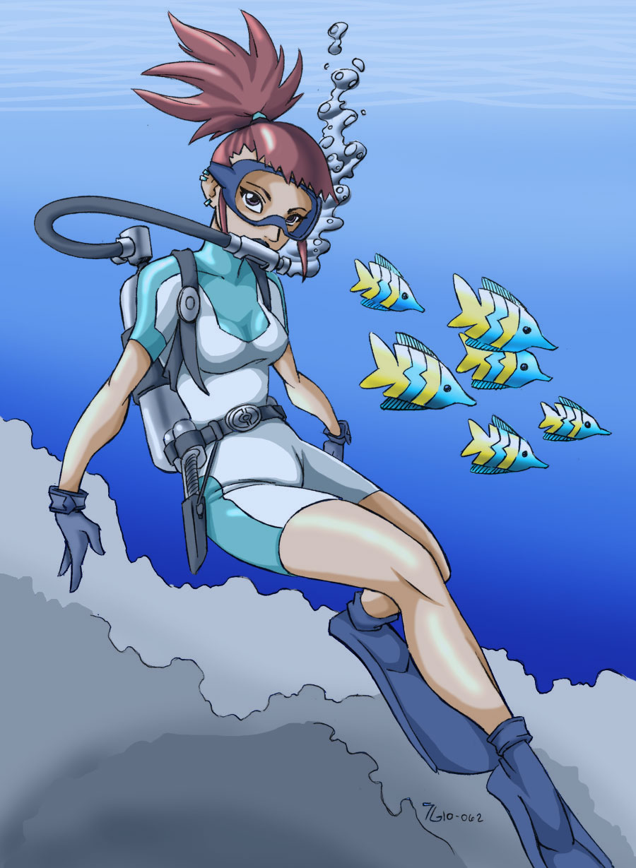 Digimon - Rika Scuba - Color