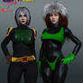 Rogue_Classic vs Evolution_X-Men Fanart