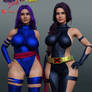Psylocke_Classic vs Evolution_X-Men Fanart