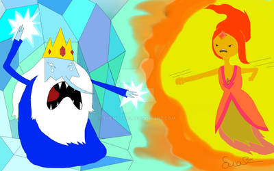 The Ice king vs the flame princess