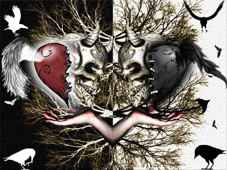 Love vs. Hate 1 by poisoned-for-life on DeviantArt