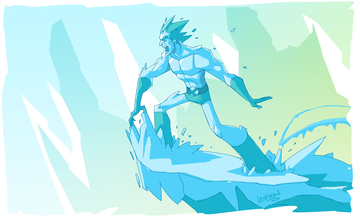 Warm up sketch - Iceman