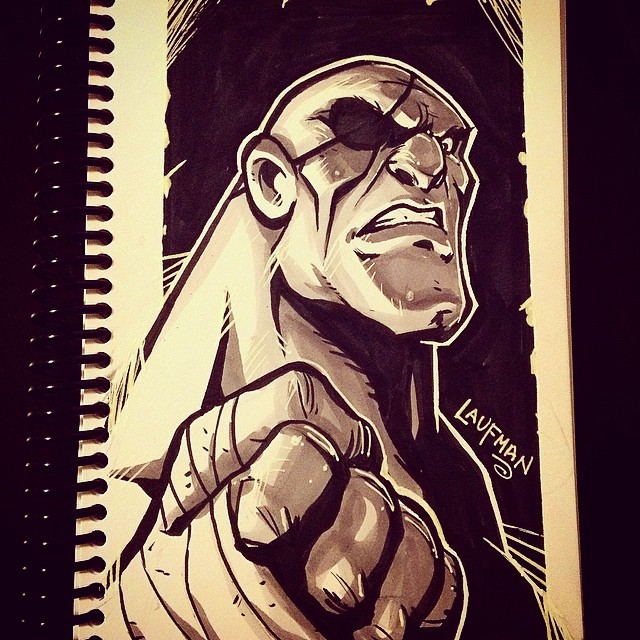 Inktober Day 25: Sagat!