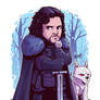 Chibi Jon Snow and Ghost