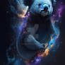 Cosmic Koala: Space Animals Roaming Nebulae