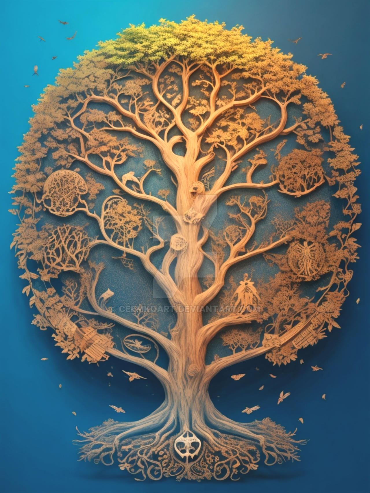 Wisdom Scetch Whispers of Wisdom: Detailed Tree of Life Sketch by CeemkoArt on DeviantArt