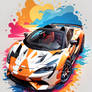 Colorful Speedsters: Artistic Maclaren Rendition