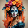 Radiant Revelry: Catrina Calavera in Vivid Colors