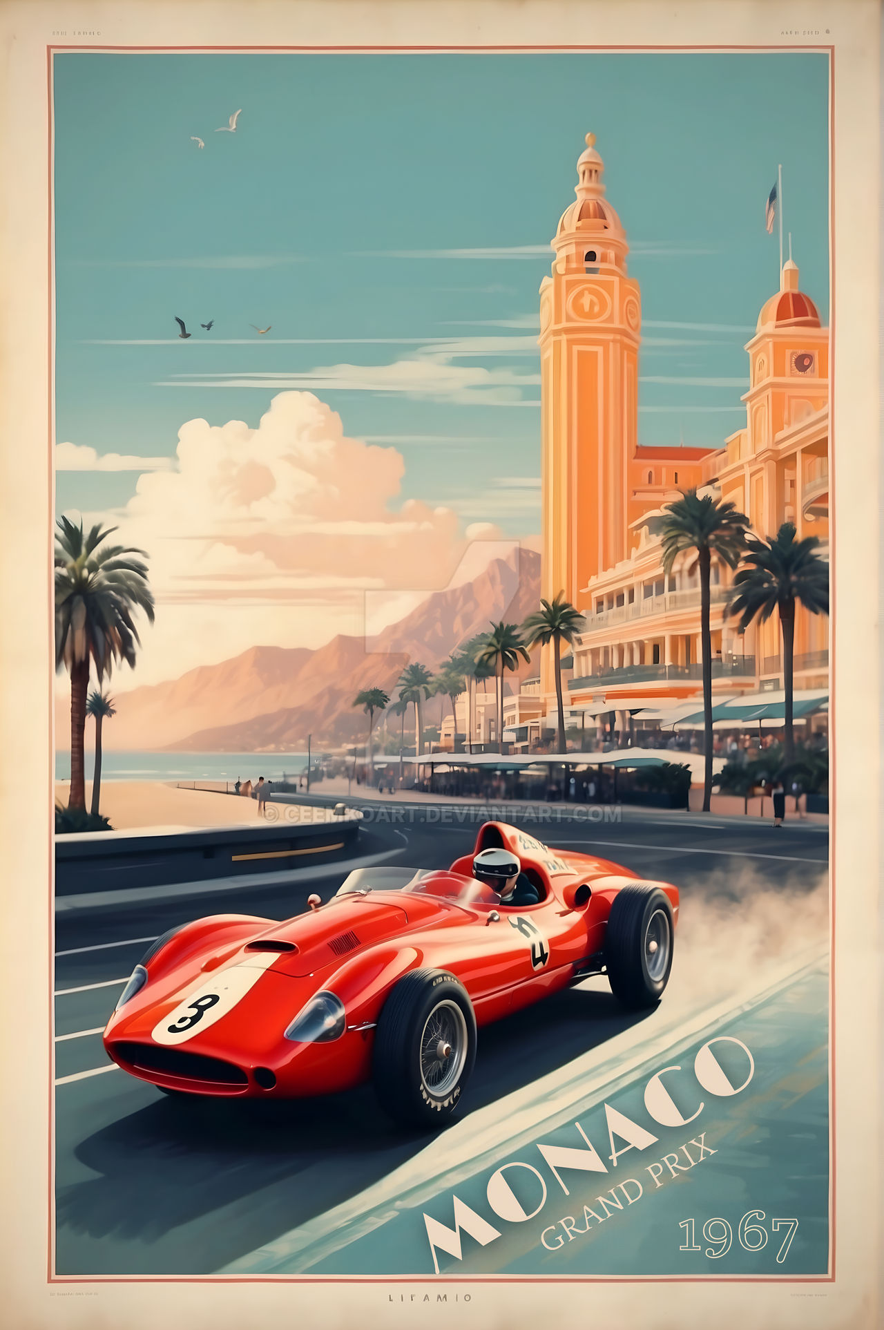Monaco Motorsport Majesty: Vintage Racing Poster by CeemkoArt on DeviantArt