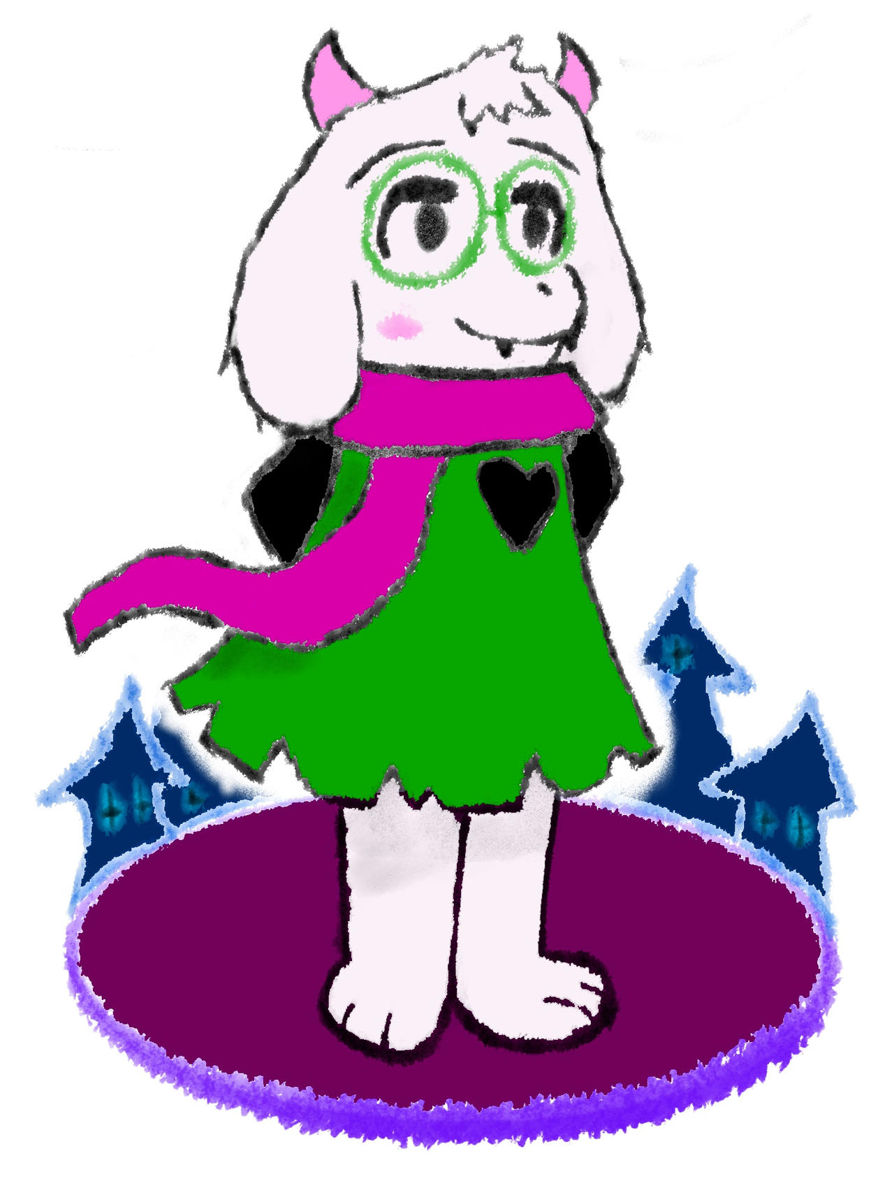 Ralsei from Deltarune (again) by DarkRyeU on DeviantArt