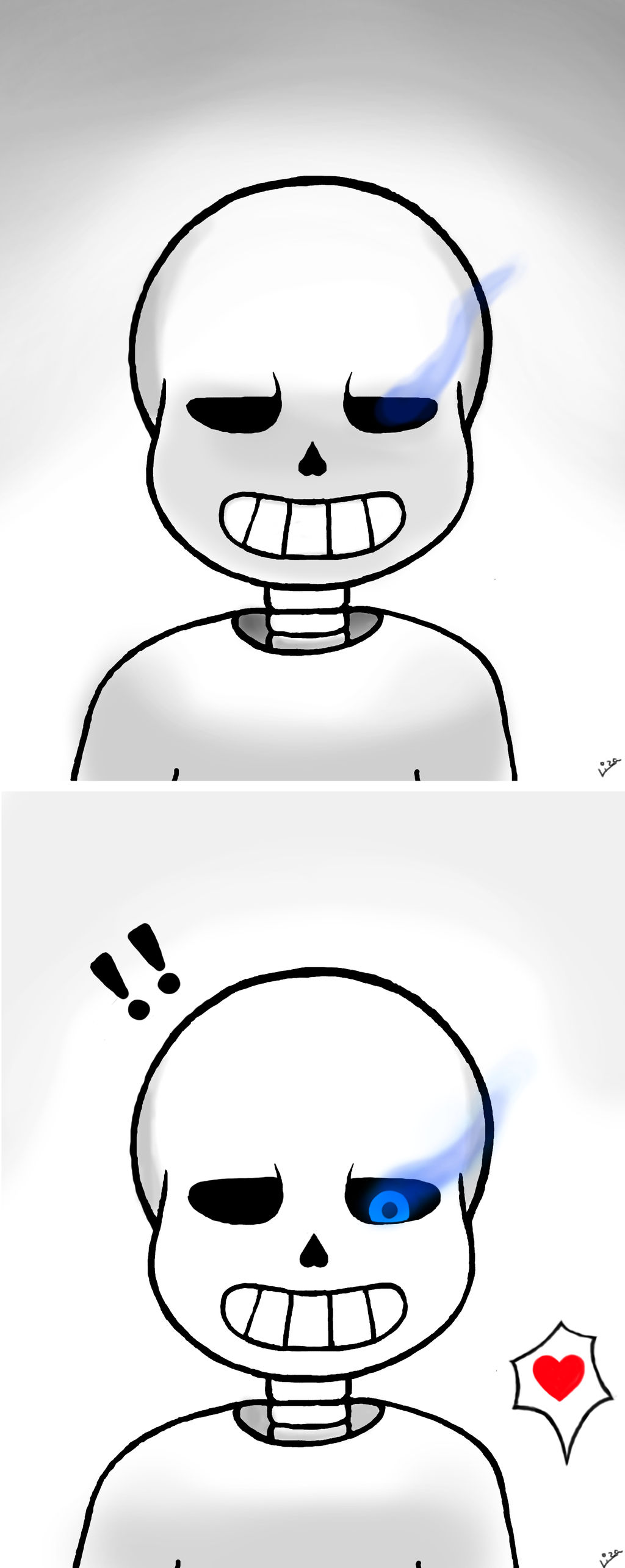 Sans Smile 1 , 2 by Tamqul on DeviantArt