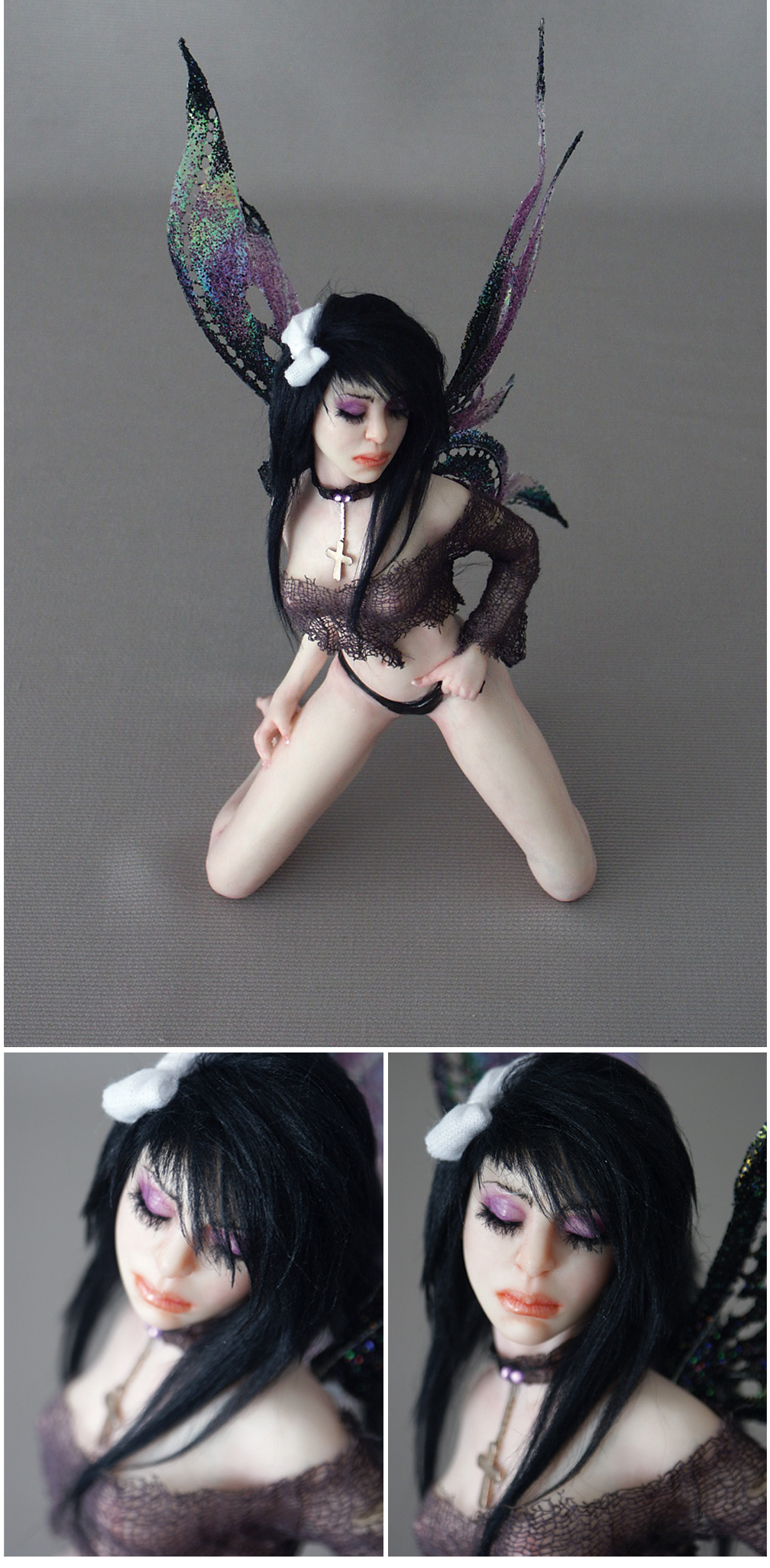 Fairytasia - OOAK Dark Faery - Rhissanna 3