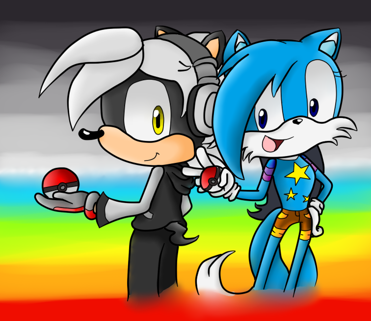 Popy and Yoshido123 pokemon trainers (Sonic style) by Popysfilms on