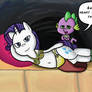 Rarity wearing the fabled Slave Leia Costume