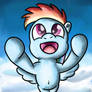 Rainbow Dash reaches for the Stars