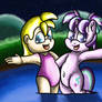 Two Friends Enjoying the Water