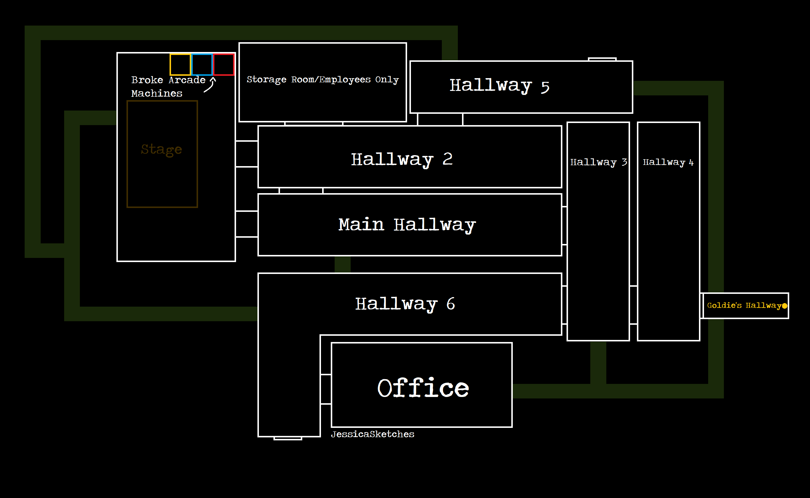 Print Map Quiz: FNAF 3 (lengua)