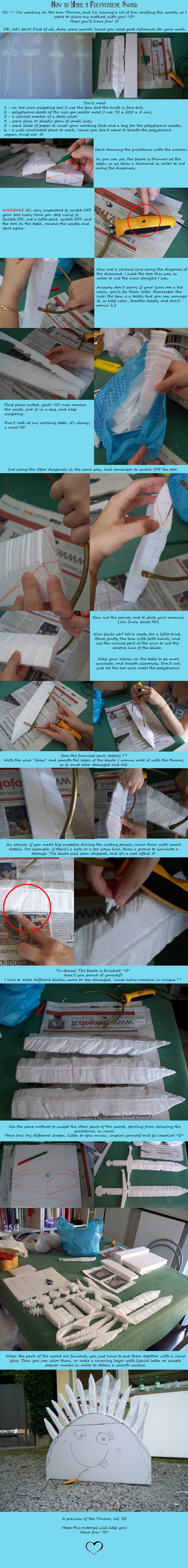 Polystyrene Sword Tutorial by CalamityJade