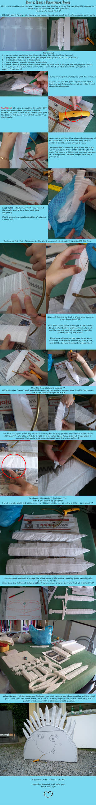 Polystyrene Sword Tutorial by CalamityJade